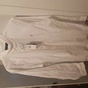 Men's white button down polo Ralph Lauren shirt